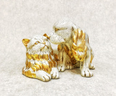 Статуэтка щенок Спаниель с Персидским котом VALLE D'ORO PATCHI  Италия арт. 196-2-8