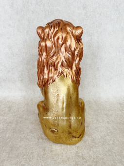Статуэтка золотой лев с короной  VALLE D'ORO PATCHI  Италия 720-2-59