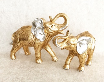 Статуэтка слон золотой VALLE D'ORO PATCHI  Италия 720-2-88
