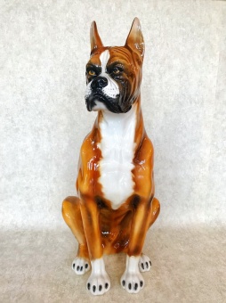 Статуэтка собака Боксер рыжая  Ceramiche Boxer Италия арт. 720-6-8